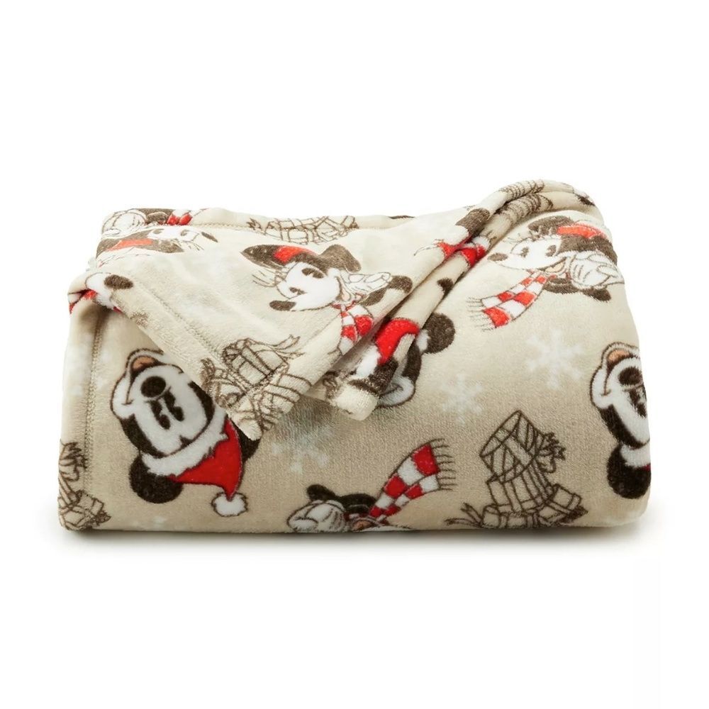 Disney Mickey Mouse Oversized Super Soft Printed Plush Throw Blanket Minnie